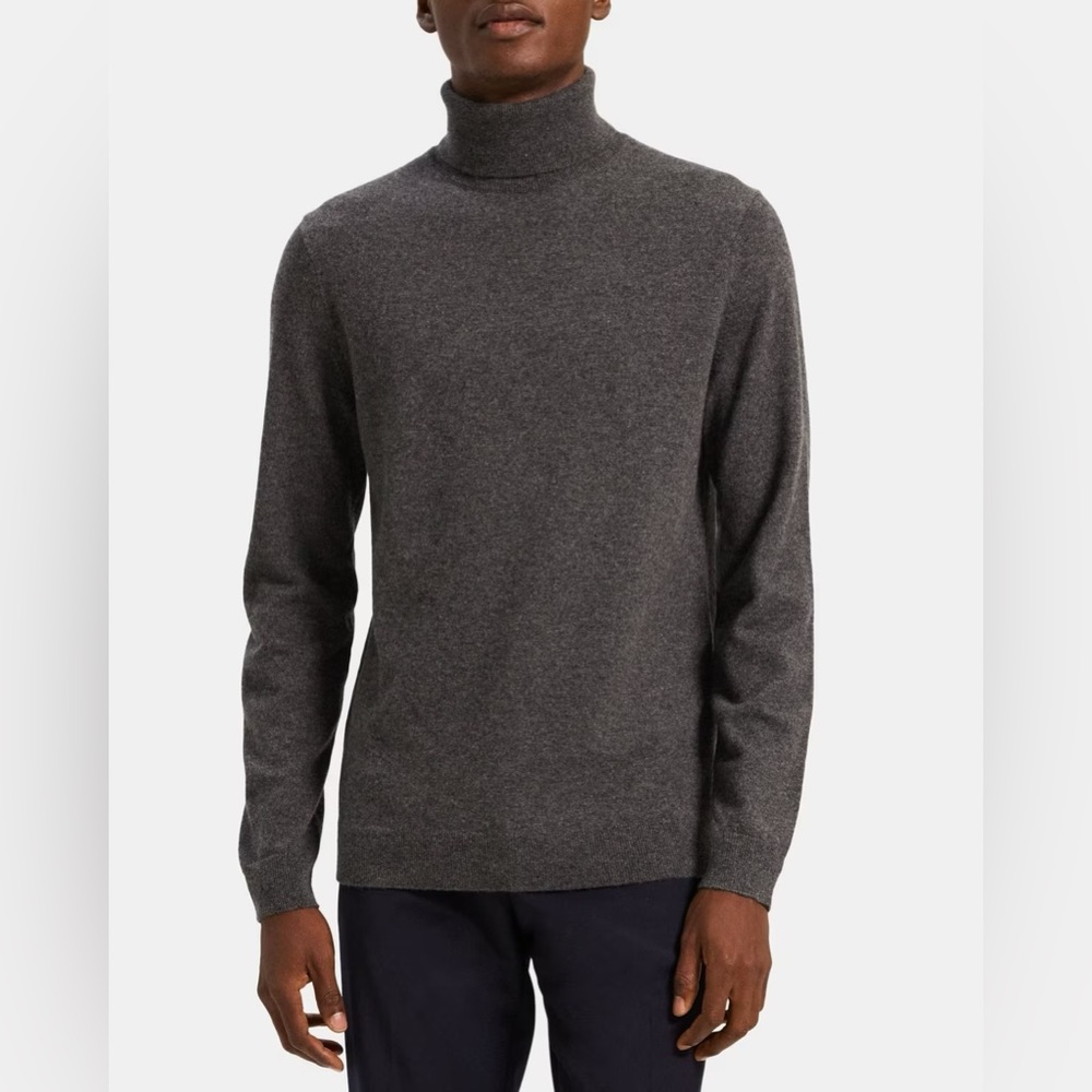 THEORY Turtleneck in Cashmere - COLOR GRAY - SIZE L